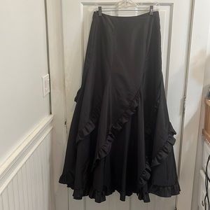 Long black skirt